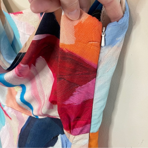 ❌SOLD❌NWT ANTHROPOLOGIE Square Cowl Neck Ruched Side Slip Dress (Altered) - Picture 4 of 15